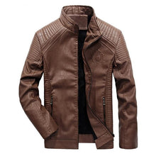 Load image into Gallery viewer, Premium Slim Leather Biker Jacket