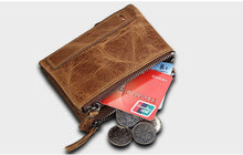 Load image into Gallery viewer, Genuine Leather Zipper Wallet - 5 Colors