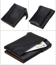 Load image into Gallery viewer, Genuine Leather Zipper Wallet - 5 Colors
