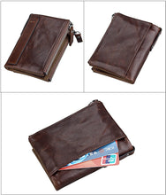 Load image into Gallery viewer, Genuine Leather Zipper Wallet - 5 Colors