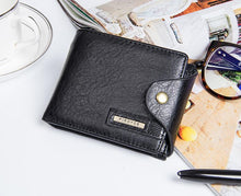 Load image into Gallery viewer, Leather Wallet with Zipper/Coin Pocket