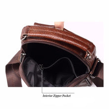 Load image into Gallery viewer, Genuine Raw Leather Messenger Bag