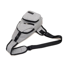 Load image into Gallery viewer, Casual Chest/Crossbody Bag with USB - 3 Colors