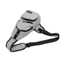 Load image into Gallery viewer, Casual Chest/Crossbody Bag with USB - 3 Colors