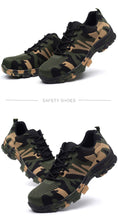 Load image into Gallery viewer, Premium Camouflage Puncture Proof Safety Shoes