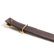 Load image into Gallery viewer, Luxury Crocodile Pattern Brass Buckle Leather Belt