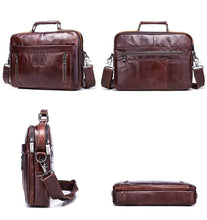 Load image into Gallery viewer, Luxury Genuine Leather Business Briefcase/Shoulder Bag