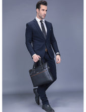 Load image into Gallery viewer, Premium Leather Modern Briefcase & Wallet - 2 Colors