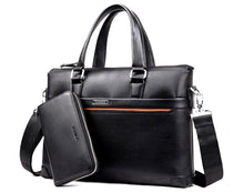 Load image into Gallery viewer, Premium Leather Modern Briefcase & Wallet - 2 Colors