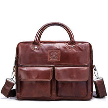 Load image into Gallery viewer, Premium Genuine Leather Briefcase