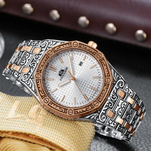 Load image into Gallery viewer, MLB &#39;Warren&#39; Luxury Engraved Vintage Watch
