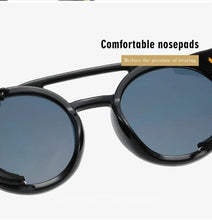 Load image into Gallery viewer, 1915 Retro Sunglasses w/ Leather Side Shields
