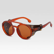 Load image into Gallery viewer, 1915 Retro Sunglasses w/ Leather Side Shields
