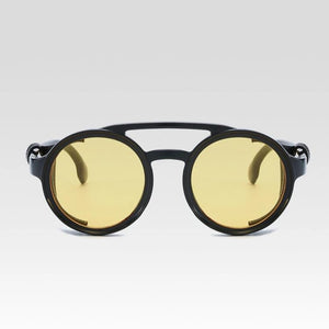 1915 Retro Sunglasses w/ Leather Side Shields