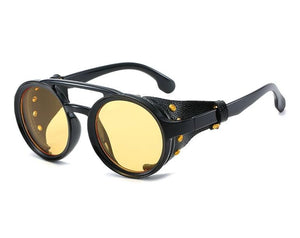 1915 Retro Sunglasses w/ Leather Side Shields