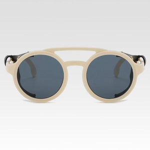 1915 Retro Sunglasses w/ Leather Side Shields