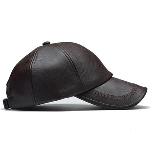 1782 Leather Baseball Cap