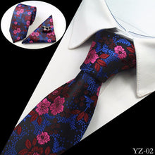 Load image into Gallery viewer, Premium Jacquard Silk Necktie/Pocket Square/Cufflinks Set - 10 Colors
