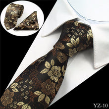 Load image into Gallery viewer, Premium Jacquard Silk Necktie/Pocket Square/Cufflinks Set - 10 Colors
