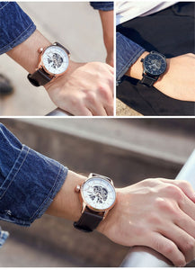 LIVENS Automatic Leather Watch