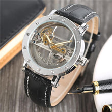 Load image into Gallery viewer, Luxury Hollow Automatic Leather Watch
