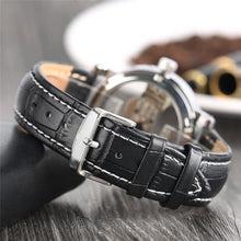Load image into Gallery viewer, Luxury Hollow Automatic Leather Watch
