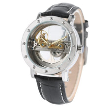 Load image into Gallery viewer, Luxury Hollow Automatic Leather Watch
