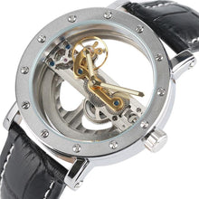 Load image into Gallery viewer, Luxury Hollow Automatic Leather Watch
