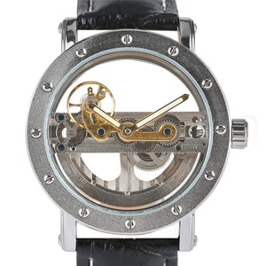 Luxury Hollow Automatic Leather Watch