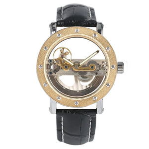 Luxury Hollow Automatic Leather Watch