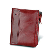 Load image into Gallery viewer, Genuine Leather Zipper Wallet - 5 Colors
