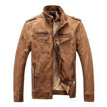 Load image into Gallery viewer, STERK Fur Lined Leather Jacket
