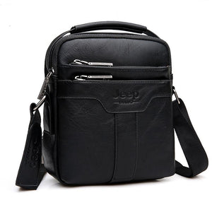 Luxury JEEP Leather Messenger Bag - 3 Colors