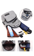 Load image into Gallery viewer, Casual Chest/Crossbody Bag with USB - 3 Colors
