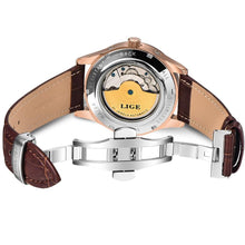 Load image into Gallery viewer, Luxury Tourbillon Automatic Leather Watch

