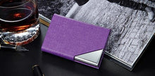 Load image into Gallery viewer, Leather/Metal Credit Card Holder - 10 Colors
