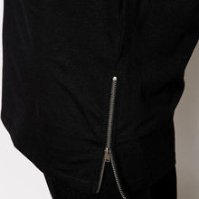 Load image into Gallery viewer, Longline Long Sleeve T-Shirt With Side Zippers - 2 Colors
