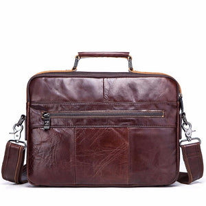 Luxury Genuine Leather Business Briefcase/Shoulder Bag