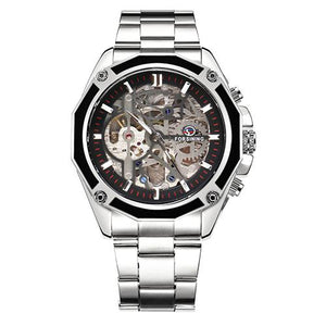 Luxury 3D Bezel Automatic Skeleton Watch
