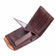 Load image into Gallery viewer, Leather Wallet with Zipper/Coin Pocket
